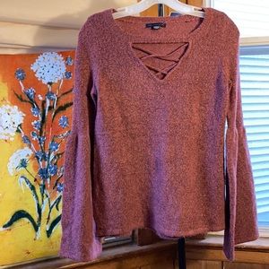 NWT American Eagle soft, bell sleeve sweater XS